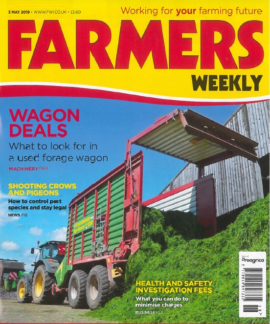 Farmers Weekly front cover 3/5/19