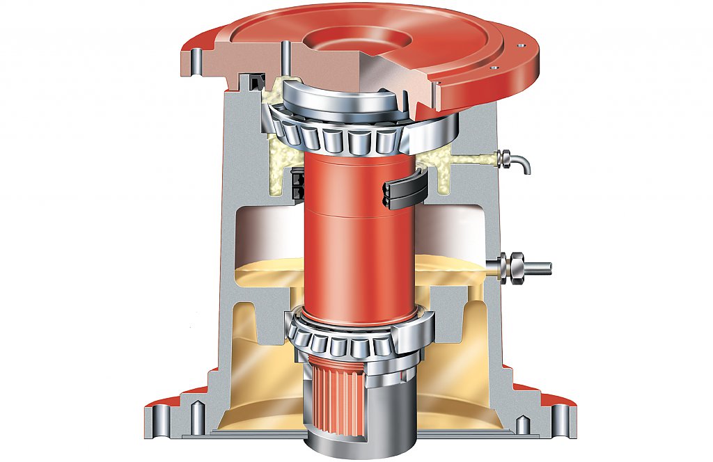 3d image of robust bearings and gearbox