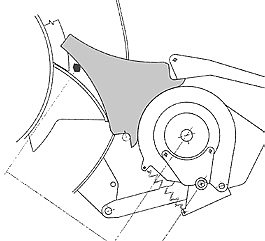 drawing on the forage wagon knives