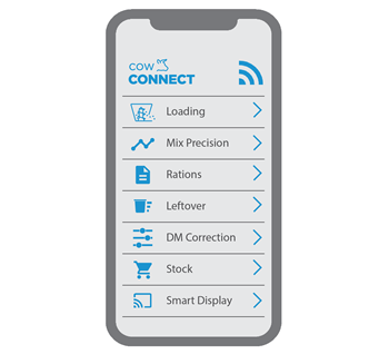 image of the COWCONNECT app
